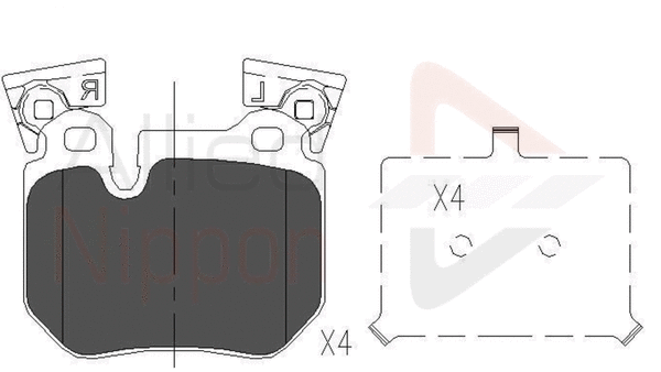 Brake Pad Set, disc brake (ADB06023)