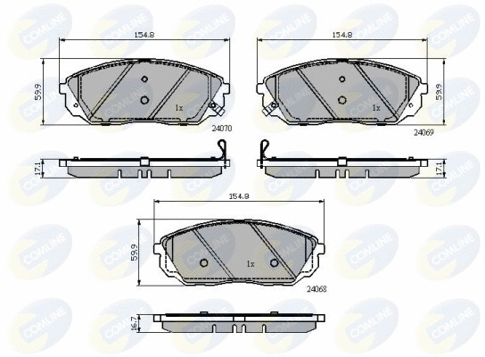Brake Pad Set, disc brake (CBP32013)