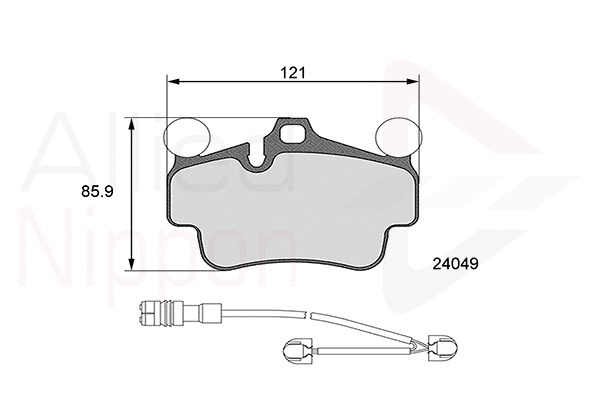 Brake Pad Set, disc brake (ADB26127)