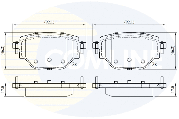 Brake Pad Set, disc brake (CBP02775)