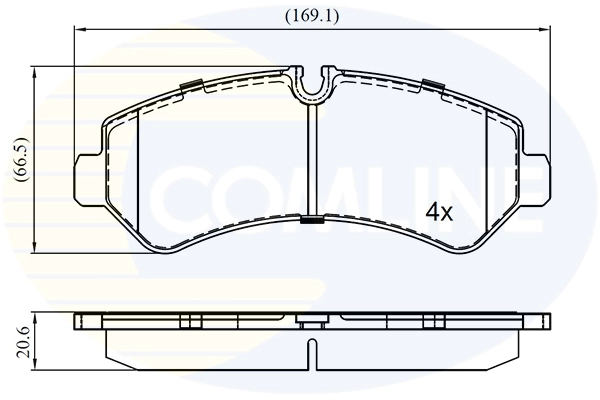Brake Pad Set, disc brake (CBP02853)