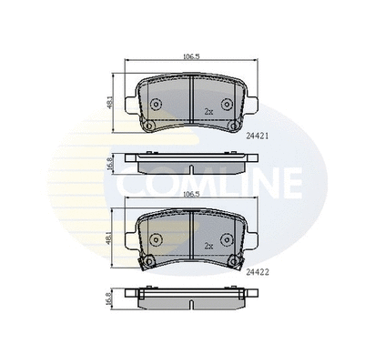 Brake Pad Set, disc brake (CBP31795)