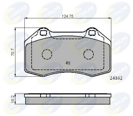 Brake Pad Set, disc brake (CBP01703)
