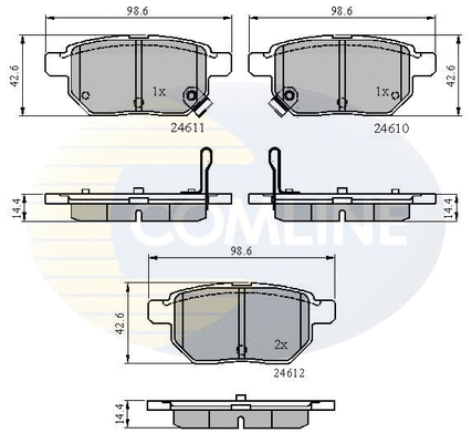 Brake Pad Set, disc brake (CBP31579)