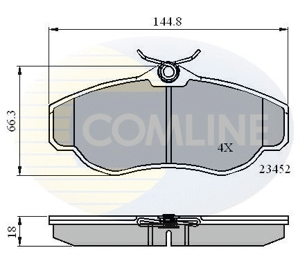 Brake Pad Set, disc brake (CBP0162)