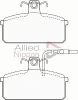 Brake Pad Set, disc brake (ADB1204)