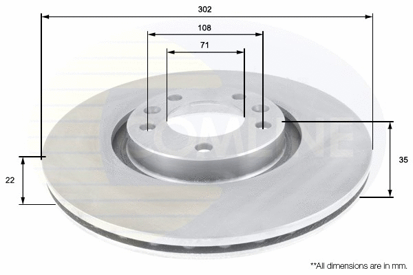 Brake Disc (ADC1591V)
