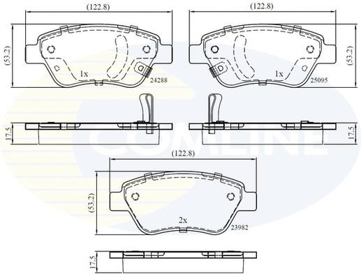 Brake Pad Set, disc brake (CBP32376)