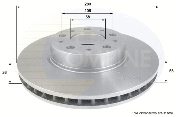 Brake Disc (ADC1910V)