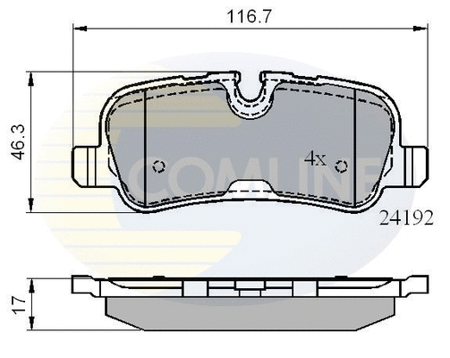 Brake Pad Set, disc brake (CBP02021)