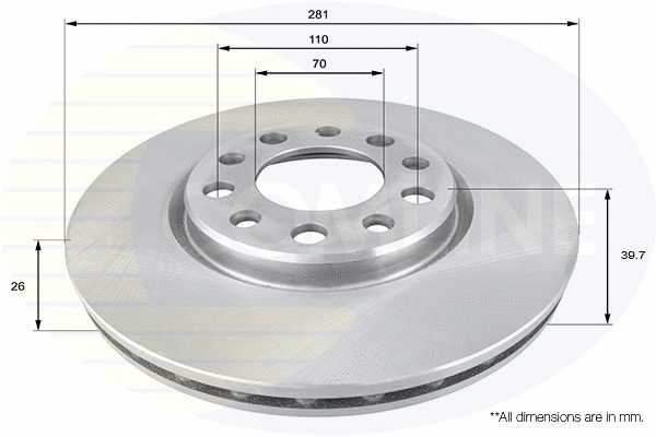 Brake Disc (ADC1845V)