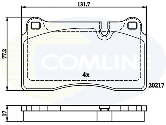 Brake Pad Set, disc brake (CBP06030)