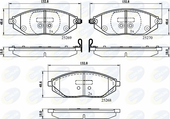 Brake Pad Set, disc brake (CBP32150)