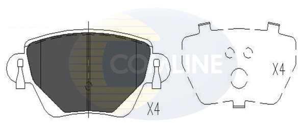 Brake Pad Set, disc brake (CBP01517)