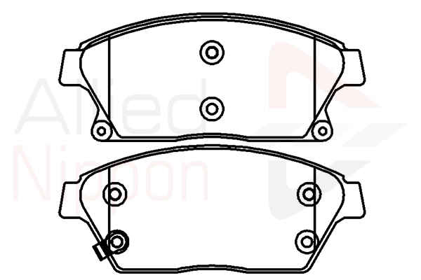 Brake Pad Set, disc brake (ADB32037)
