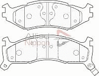 Brake Pad Set, disc brake (ADB3792)