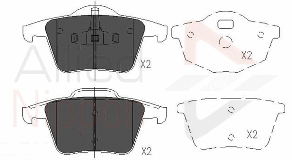 Brake Pad Set, disc brake (ADB06027)