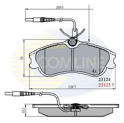 Brake Pad Set, disc brake (CBP1174)