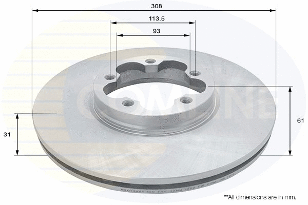Brake Disc (ADC1266V)