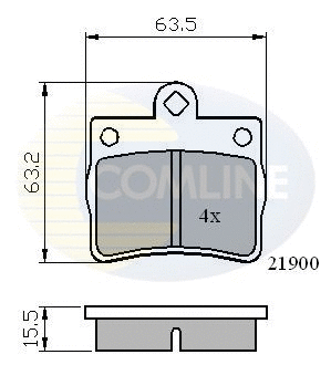 Brake Pad Set, disc brake (CBP0220)