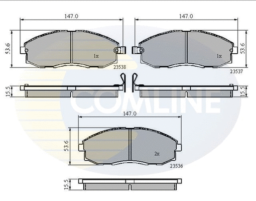 Brake Pad Set, disc brake (CBP3481)