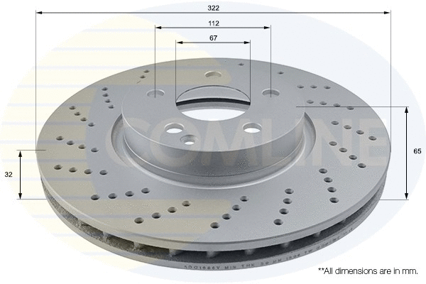 Brake Disc (ADC1655V)
