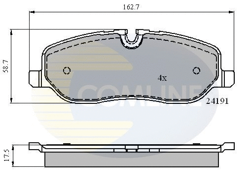 Brake Pad Set, disc brake (CBP01533)
