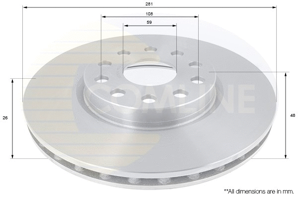 Brake Disc (ADC1824V)