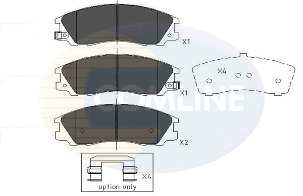Brake Pad Set, disc brake (CBP31291)