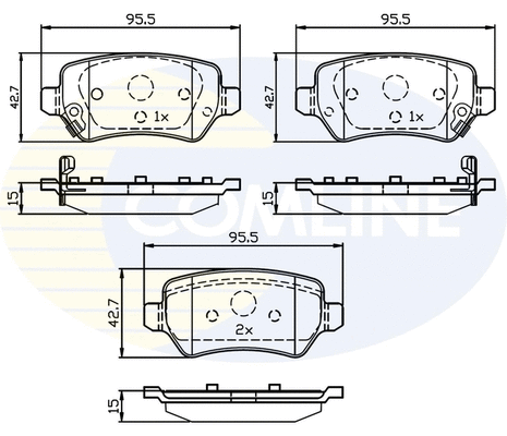 Brake Pad Set, disc brake (CBP32239)