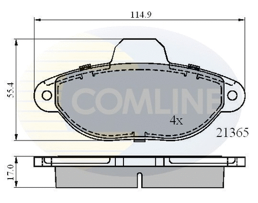 Brake Pad Set, disc brake (CBP0509)