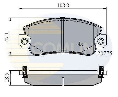 Brake Pad Set, disc brake (CBP4129)