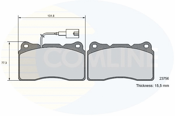 Brake Pad Set, disc brake (CBP16050)