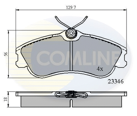 Brake Pad Set, disc brake (CBP0892)