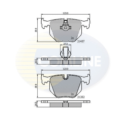 Brake Pad Set, disc brake (CBP01547)