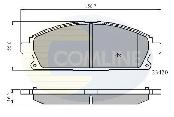 Brake Pad Set, disc brake (CBP0591)