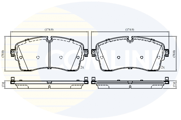 Brake Pad Set, disc brake (CBP02761)