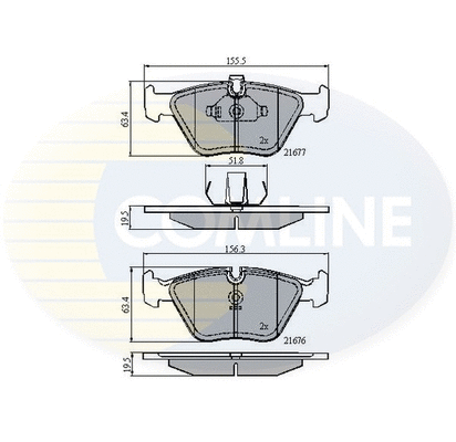 Brake Pad Set, disc brake (CBP01010)
