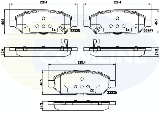 Brake Pad Set, disc brake (CBP32326)
