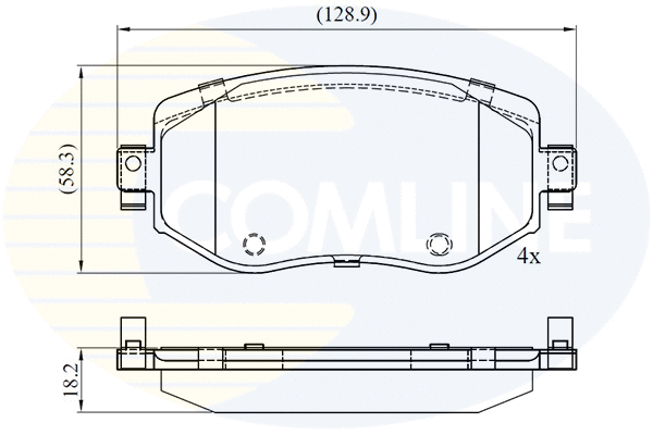 Brake Pad Set, disc brake (CBP06125)