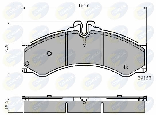 Brake Pad Set, disc brake (CBP0271)