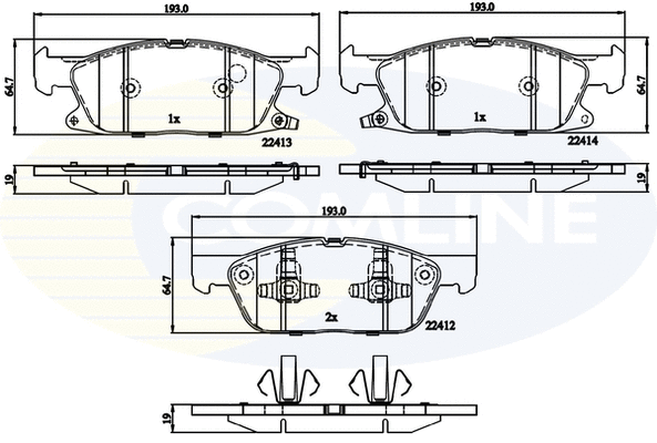 Brake Pad Set, disc brake (CBP32310)