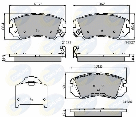 Brake Pad Set, disc brake (CBP31776)