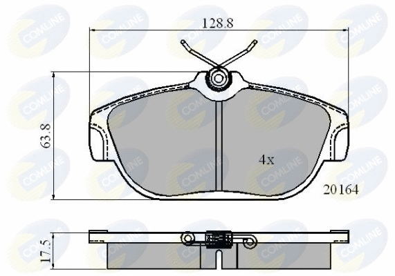 Brake Pad Set, disc brake (CBP0590)