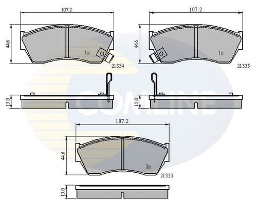 Brake Pad Set, disc brake (CBP3518)