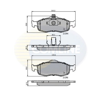 Brake Pad Set, disc brake (CBP0514)