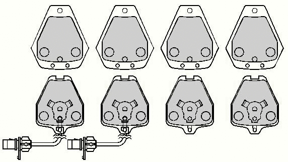Brake Pad Set, disc brake (ADB11764)