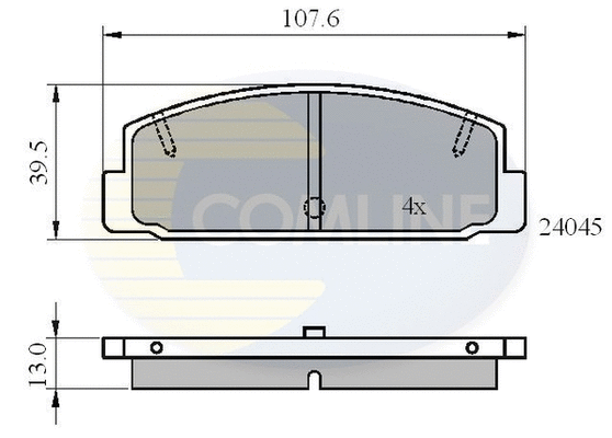 Brake Pad Set, disc brake (CBP0819)