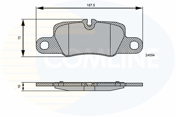 Brake Pad Set, disc brake (CBP06123)
