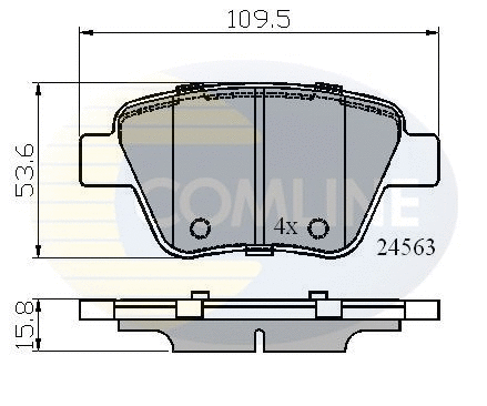 Brake Pad Set, disc brake (CBP02022)